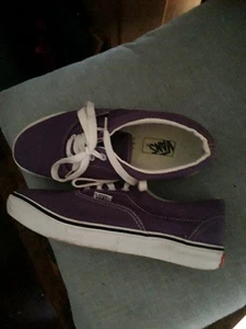 Vans Purple Textile Shoe. 5.5 Worn Once. Great Vondition. - Picture 1 of 12