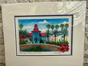 Impresión de letrero de Larry Dotson 2004 Disney Caribbean Beach Resort sellado - Imagen 1 de 6