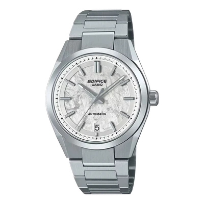 Casio Edifice EFK100D-7A Electroform blanco esfera de carbono forjado 3 manecillas automático Foto 1 de 3