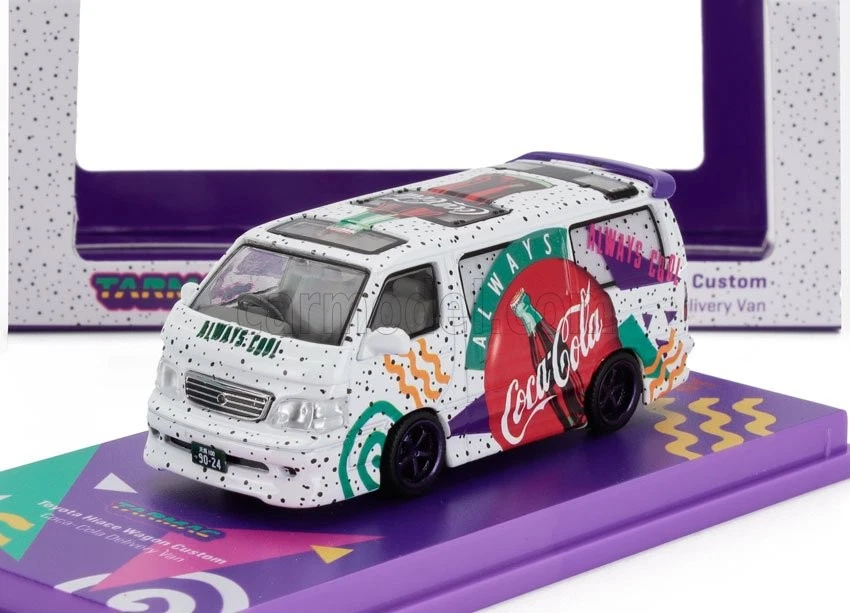 1/64 TARMAC - TOYOTA - HIACE VAN CUSTOM VAN COCA COLA 2018 T64-078-CC - Immagine 1 di 1