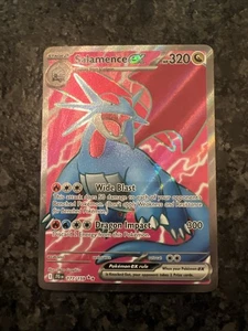 POKEMON - SALAMENCE EX 177/159 FULL ART ULTRA RARE HOLO S&V JOURNEY TOGETHER - Picture 1 of 2