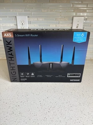 Netgear Nighthawk RAX43 AX5 5-Stream Dual Band WiFi 6 Router AX4200 - Image 1 of 4