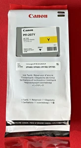 Canon PFI-207Y Yellow Oryginalny wkład atramentowy Nowy z fakturą - Zdjęcie 1 z 2