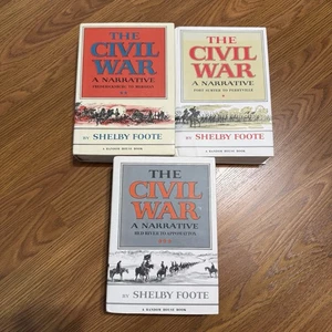 The Civil War: A Narrative by Shelby Foote 3 Volume Set - Hardcover - Bild 1 von 9