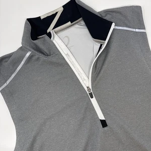 Zero Restriction Men's Large Golf Vest Half Zip Tour Series Wind Resistant Gray - Picture 1 of 6