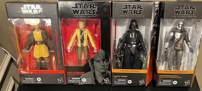 The Black Series Darth Vader, Yord Fandar, The Mangalorian, & Luke Skywalker - Image 1 of 4