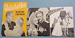 NELSON EDDY Balalaika (3) Schwedisch/Norwegisch/Dänisch 1939 Werbehefte - Bild 1 von 5