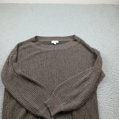 Suéter Umgee Mujer Pequeño Marrón Manga Larga Pullover Informal Tejido Foto 1 de 4