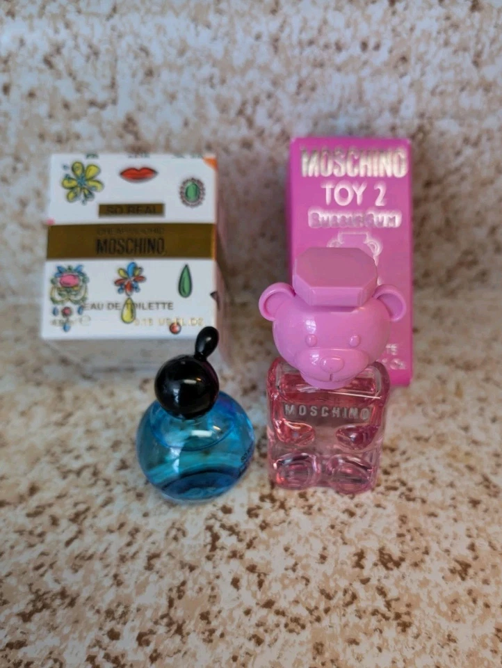 MOSCHINO -Juguete 2 Bubble Gum EDT & BARATO & CHIC Tan Real EDT Mini Salpicaduras de Perfume Foto 1 de 4