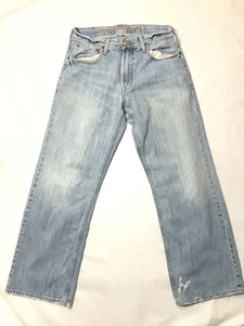 Pantalones de mezclilla American Eagle para hombre 30x30 azul holgados pierna recta 1977 algodón - Imagen 1 de 13