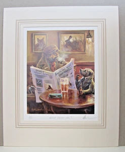 Mick Cawston What About Me Mounted Limited Edition Print Rare - Picture 1 of 3