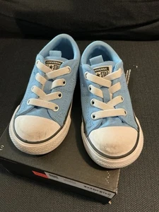 Converse All Star Kleinkind Schuhe Größe 7 | Hellblau Low Top Sneaker Kinder Canvas - Bild 1 von 6