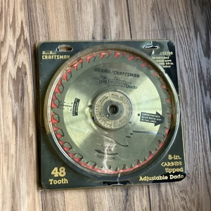 NOS Sears Craftsman Excalibur Dado Doppelhartmetallspitze Klingen 720-32708 einstellen 8" - Bild 1 von 17