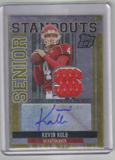 2007 TOPPS DRAFT DPP KEVIN KOLB AUTOGRAPH JERSEY 18/25 - Image 1 of 1