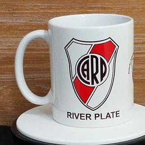 FLUSSTELLER Kaffeetasse Tasse Glas Souvenir Keramik Fußball Fußball Tee 11oz - Bild 1 von 4