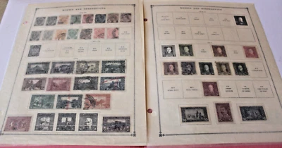 BOSNIA  HERZEGOVINA LOT  OF 90+  Early Stamps Incl 19th century on  Album Pages - Image 1 of 2