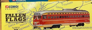 CORGI CLASSICS FALLEN FLAGS PACIFIC ELECTRIC PCC STREET CAR 55006 - Picture 1 of 1