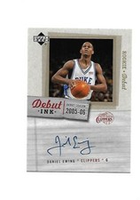 2005-06 UPPER DECK ROOKIE DEBUT Ink  Autograph DANIEL EWING RC (Clippers) (Duke)