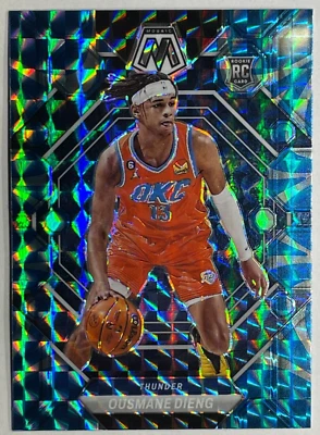 2022-23 Panini Mosaic OUSMANE DIENG - Reactive Blue Prizm Rookie #206 - Image 1 of 3
