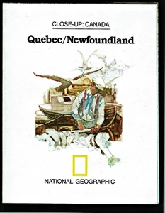 1980-5 National Geographic Karte QUEBEC NEUFUNDLAND Nahaufnahme KANADA Mai B(A) - Bild 1 von 3