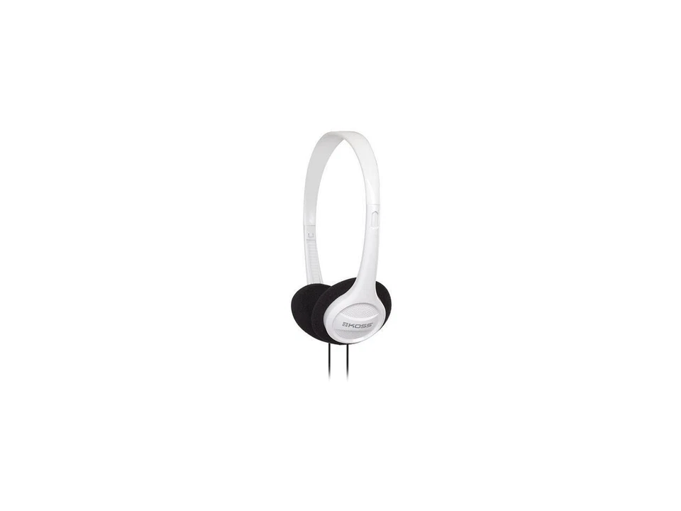 Koss KPH7 On-Ear Portable Stereo Headphones, White - Image 1 of 1