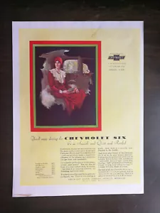 Vintage 1930 Chevrolet Six Full Page Original Color Ad - Bild 1 von 1