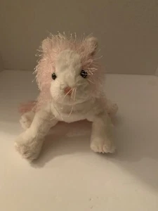 Ganz Webkinz Pink And White Cat Plush No Code HM189 Retired - Picture 1 of 6