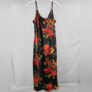 Sara Michelle Cowlneck Satin Floral Dress Women's Size S - Picture 1 of 6