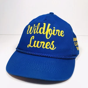 Vintage Wildfire Lures Fishing Trucker Style Snap Back Hat Cap T.I. Brand Retro - Picture 1 of 7