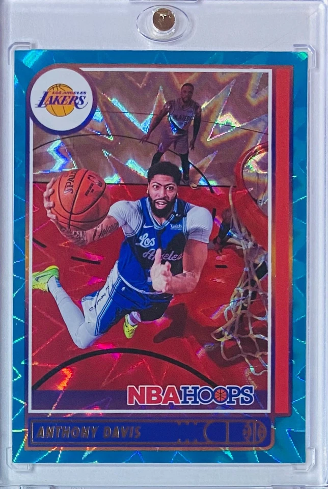 2021-22 Panini NBA Hoops #146 Teal Explosion Anthony Davis - Lakers - Image 1 of 2