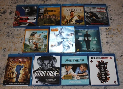 (11 x Blu-Ray лот / новый) Джон Уик/Дивергент/Патриот/Океаны 13/Star Trek +5 - Изображение 1 из 2