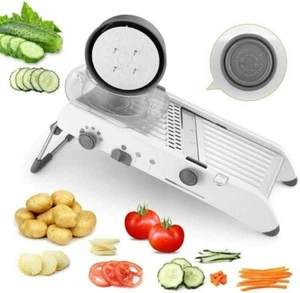 Multifunction Mandoline Slicer Vegetable Chopper cutter Manual Grater 18 Types 4 - Picture 1 of 8