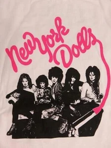 Vintage New York Dolls Band Cotton White All Size Men Women Classic Shirt - Picture 1 of 3