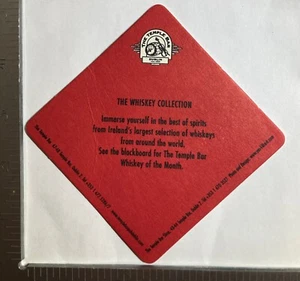 TEMPLE BAR PUB DUBLIN IRELAND PERFECT COMPANION 3.5 INCH SQUARE BEER COASTER - Picture 1 of 3