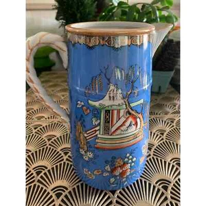 Antique Bates and walker chinoiserie teapot blue stoneware - Picture 1 of 12