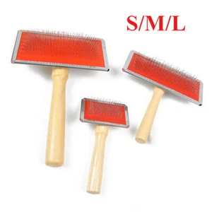S/M/L Handle Shedding Wool Card Coms Hand Carders Felting Preparation Pet Brush - Picture 1 of 18