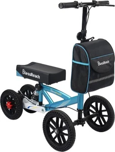 Blessreach Knee Walker Scooter All-Terrain Foldable Disc Brake for Foot Injuries - Picture 1 of 11