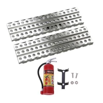 Estintore in metallo RC antiscivolo con scala di sabbia per cingoli 1/10 RC - Immagine 1 di 4