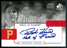 2004 SP Authentic Baseball SP Chirography "Hall of Famers" Auto Ralph Kiner /25