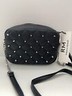 REBECCA MINKOFF Small Diamond Quilt Studded Top Zip Crossbody Purse With Tag