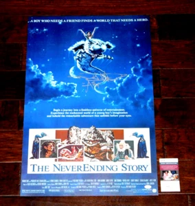NOAH HATHAWAY DEEP ROY SIGNED THE NEVERENDING STORY 20X30 POSTER JSA COA 1984!!! - Picture 1 of 3