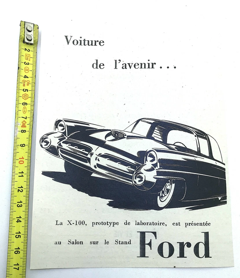 ANCIENNE AFFICHE PUBLICITAIRE AUTOMOBILE FORD - Photo 1/1