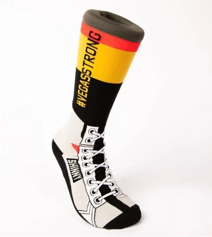 SHINNY SKINS, LAS VEGAS GOLDEN KNIGHTS HOCKEY SOCKS, HOCKEY GIFTS Cover
