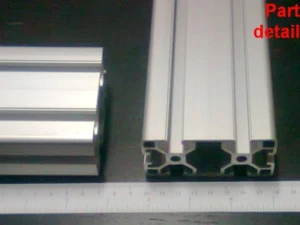 Aluminium T-Nut Strangpressprofil 40x80-8 mm L100, 200, 300, 400 oder 500 mm - 2 Stück - Bild 1 von 10