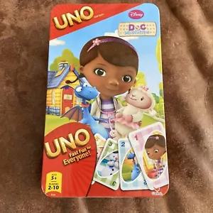 DOC McSTUFFINS UNO CARD GAME IN COLLECTIBLE TIN AGES 5+ 2013 Complete - Picture 1 of 2