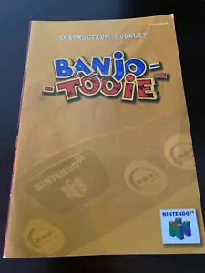 NINTENDO 64 BANJO-TOOIE INSTRUCTION MANUAL ONLY - FREE SHIPPING - Picture 1 of 3