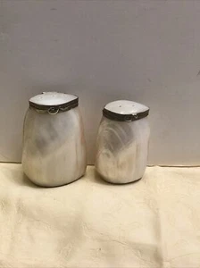 Vintage Two’s Company Mother of Pearl Salt & Pepper Shakers - Picture 1 of 3