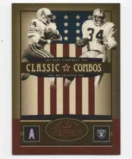 2005 DONRUSS CLASSICS COMBOS BRONZE BO JACKSON & EARL CAMPBELL #D /500 HOF CC-3