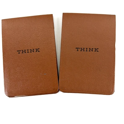 Pair of IBM THINK Notepad Holder and Paper Pad 1990s Used - Image 1 of 4