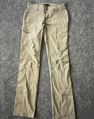 Prana Pants Women 6 Hallena Khaki Performance Outdoor  Tall Rollup - Image 1 of 4